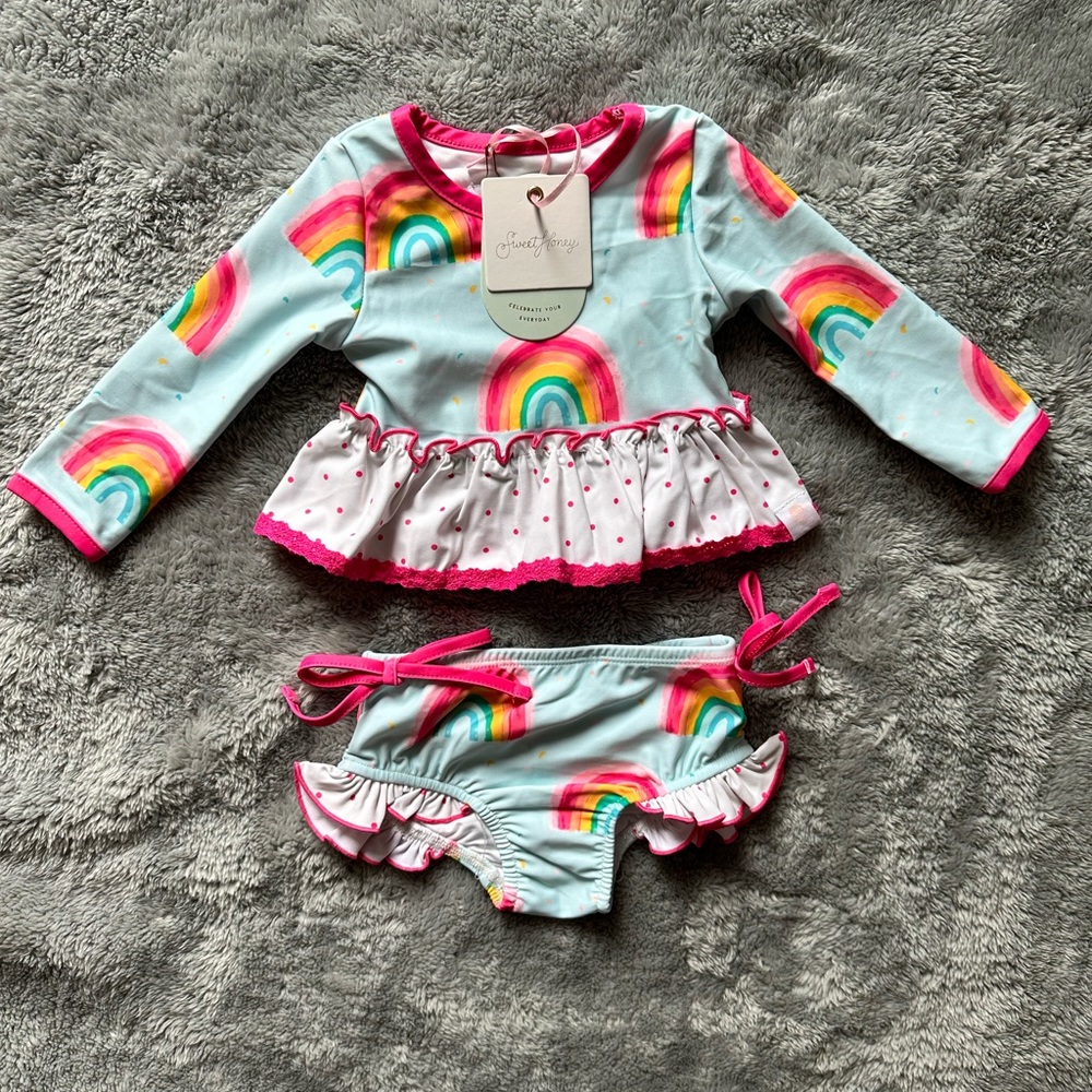 Sweet honey 6 mth bathing suit NWT